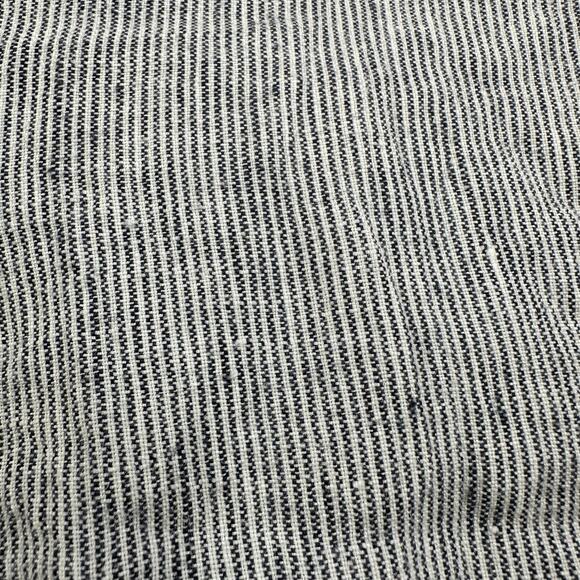 J. Jill Pants Womens Large Blue White Love Linen Micro Stripe Relaxed Coastal - Picture 6 of 12